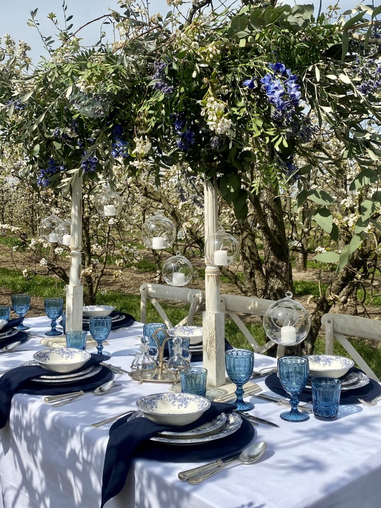 decoración mesa de boda